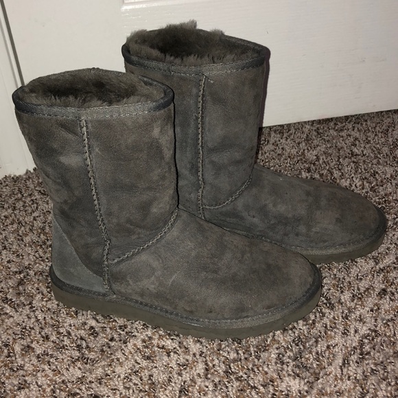 Gray Ugg Boots (short) - Picture 1 of 4